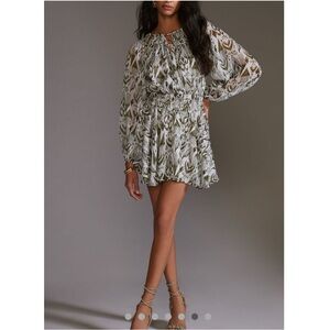 MISA Moss Printed Mini Dress